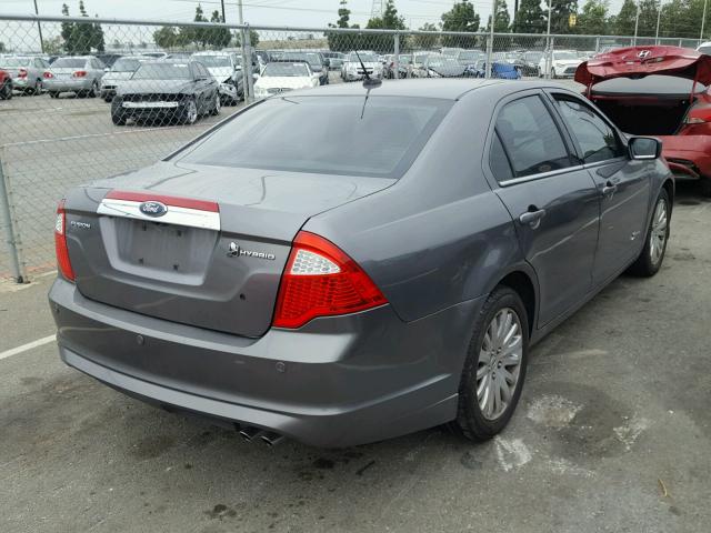 3FADP0L37AR228104 - 2010 FORD FUSION HYB CHARCOAL photo 4