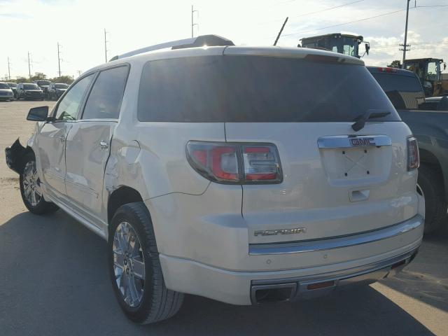 1GKKRTKD5DJ208086 - 2013 GMC ACADIA DEN WHITE photo 3