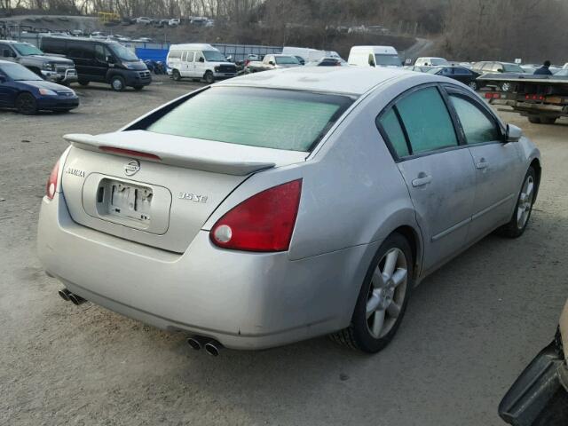 1N4BA41E64C843363 - 2004 NISSAN MAXIMA SE SILVER photo 4