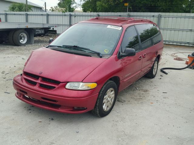 1B4GP44R0WB540453 - 1998 DODGE GRAND CARA RED photo 2