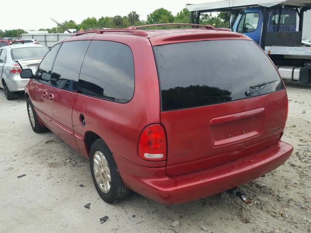 1B4GP44R0WB540453 - 1998 DODGE GRAND CARA RED photo 3