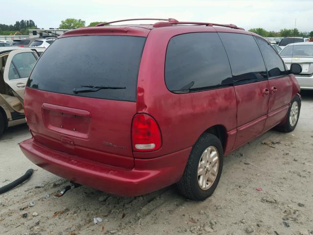 1B4GP44R0WB540453 - 1998 DODGE GRAND CARA RED photo 4