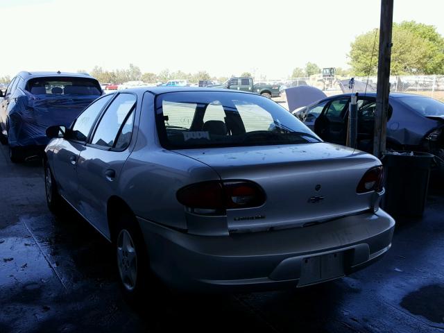 1G1JC524917209408 - 2001 CHEVROLET CAVALIER SILVER photo 3