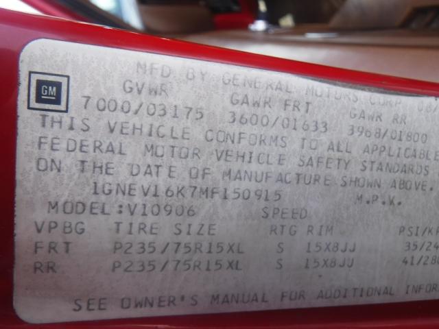 1GNEV16K7MF150915 - 1991 CHEVROLET SUBURBAN V RED photo 10