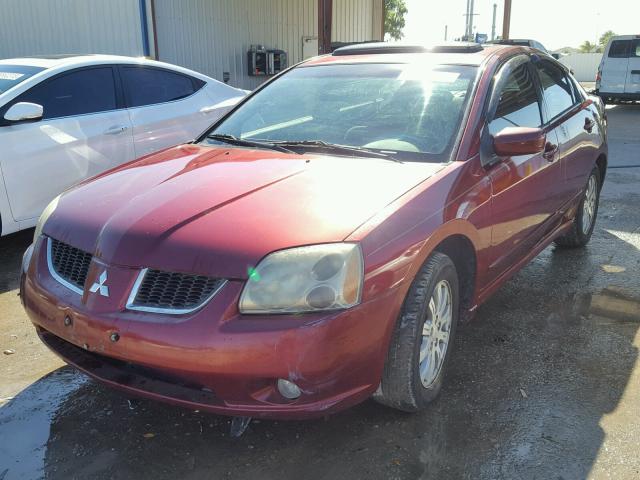 4A3AB36F26E051021 - 2006 MITSUBISHI GALANT ES BURGUNDY photo 2