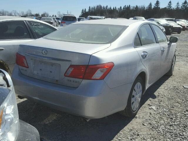 JTHBJ46G682261200 - 2008 LEXUS ES 350 SILVER photo 4