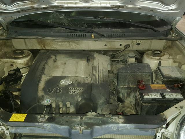 KM8SC73D02U155436 - 2002 HYUNDAI SANTA FE G GRAY photo 7