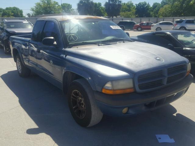 1B7GL32X02S601773 - 2002 DODGE DAKOTA SPO BLUE photo 1