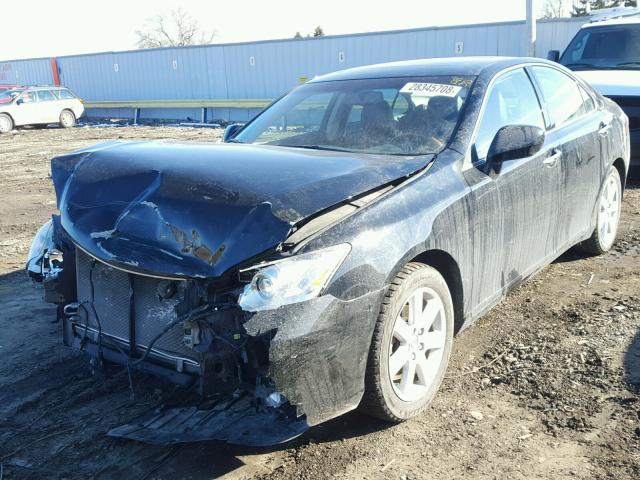 JTHBJ46G772128587 - 2007 LEXUS ES 350 BLACK photo 2