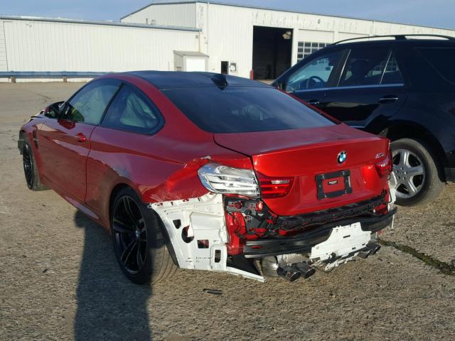 WBS3R9C56FK329452 - 2015 BMW M4 ORANGE photo 3
