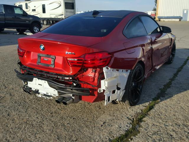 WBS3R9C56FK329452 - 2015 BMW M4 ORANGE photo 4