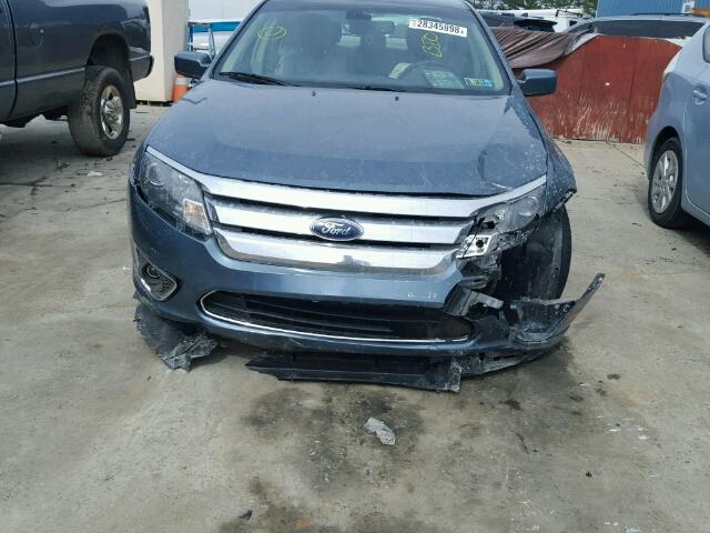 3FADP0L38CR221701 - 2012 FORD FUSION HYB BLUE photo 9