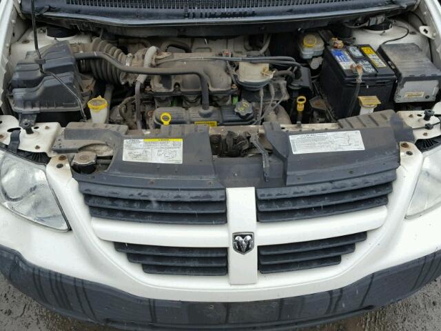 1D4GP25E65B280936 - 2005 DODGE CARAVAN SE WHITE photo 7