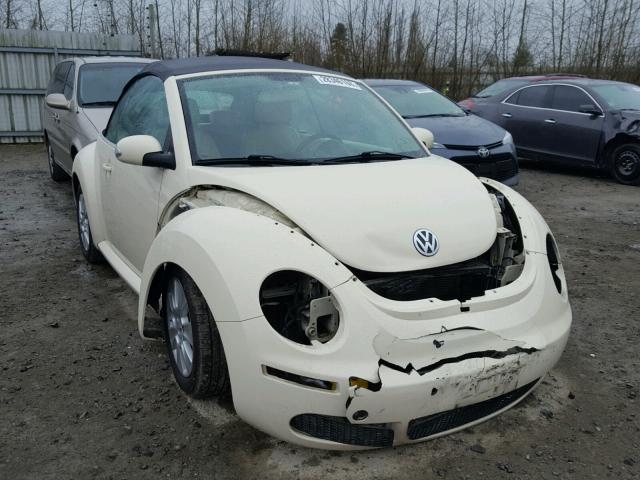 3VWPF31Y28M412185 - 2008 VOLKSWAGEN NEW BEETLE CREAM photo 1