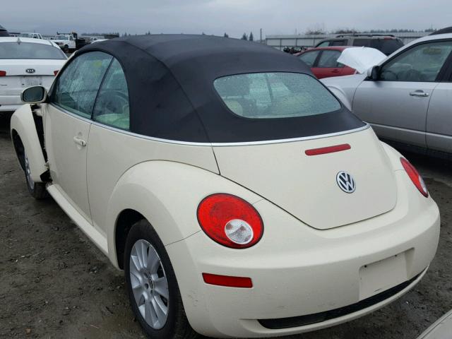3VWPF31Y28M412185 - 2008 VOLKSWAGEN NEW BEETLE 奶油色 照片 3