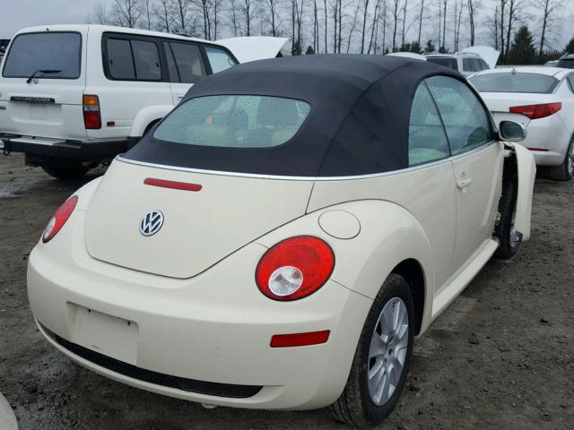 3VWPF31Y28M412185 - 2008 VOLKSWAGEN NEW BEETLE 奶油色 照片 4