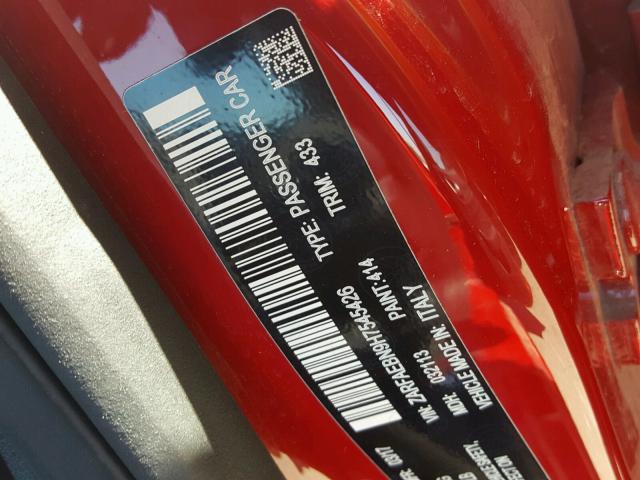 ZARFAEBN9H7545426 - 2017 ALFA ROMEO GIULIA RED photo 10