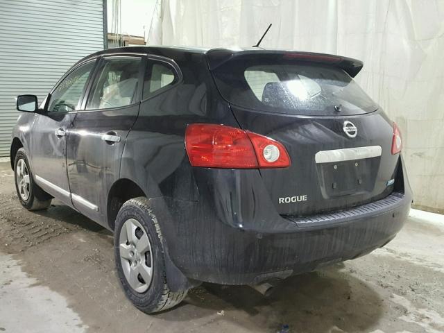 JN8AS5MT2CW266996 - 2012 NISSAN ROGUE S BLACK photo 3