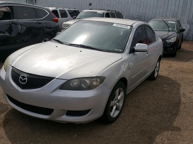 JM1BK12F461460386 - 2006 MAZDA 3 I SILVER photo 2