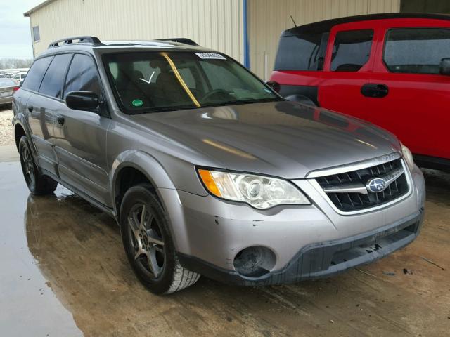 4S4BP60C387324138 - 2008 SUBARU OUTBACK SILVER photo 1