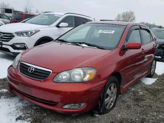 2T1BR32E87C821453 - 2007 TOYOTA COROLLA CE BURGUNDY photo 2