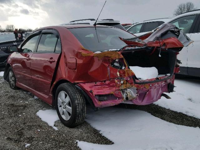 2T1BR32E87C821453 - 2007 TOYOTA COROLLA CE BURGUNDY photo 3