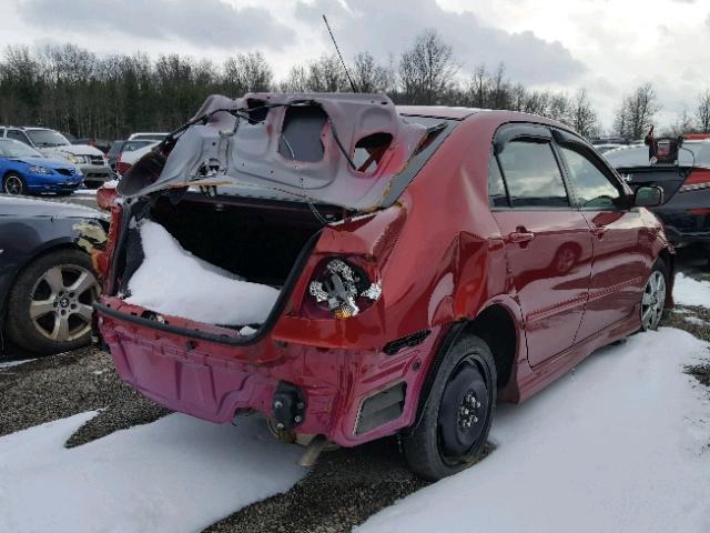 2T1BR32E87C821453 - 2007 TOYOTA COROLLA CE BURGUNDY photo 4