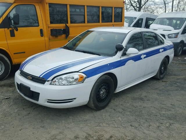 2G1WD5EM6B1216992 - 2011 CHEVROLET IMPALA POL WHITE photo 2