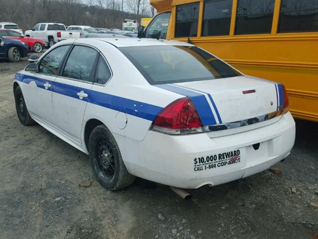 2G1WD5EM6B1216992 - 2011 CHEVROLET IMPALA POL WHITE photo 3