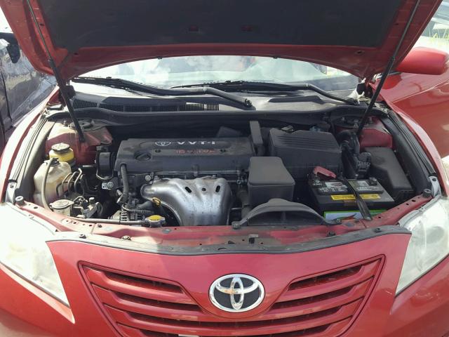 4T1BE46KX9U286757 - 2009 TOYOTA CAMRY BASE RED photo 7