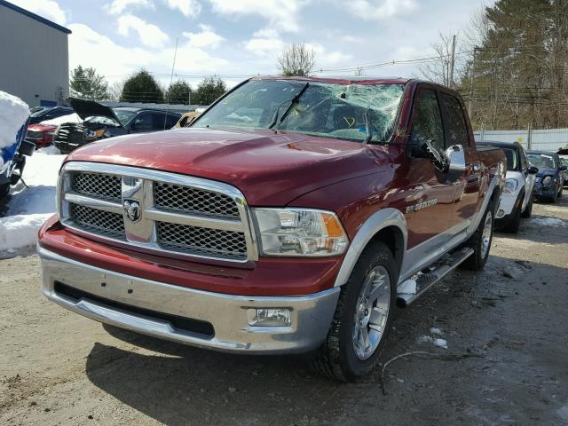 1C6RD7NT8CS172882 - 2012 DODGE RAM 1500 L RED photo 2