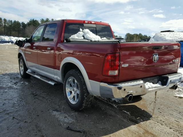 1C6RD7NT8CS172882 - 2012 DODGE RAM 1500 L RED photo 3