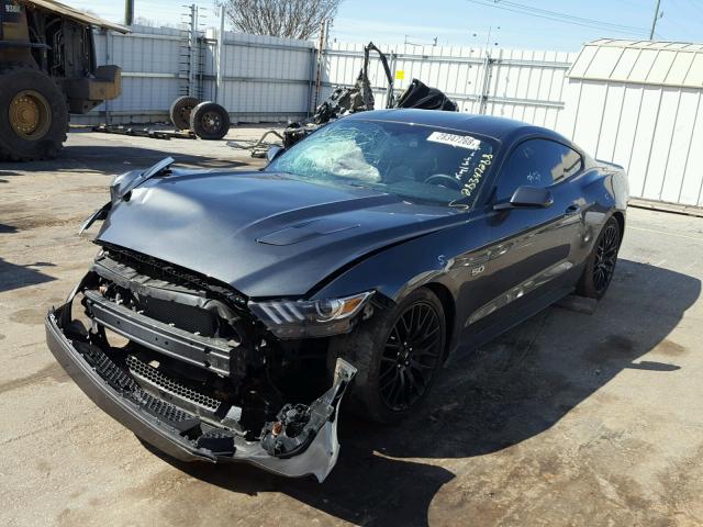 1FA6P8CF1G5326168 - 2016 FORD MUSTANG GT GRAY photo 2