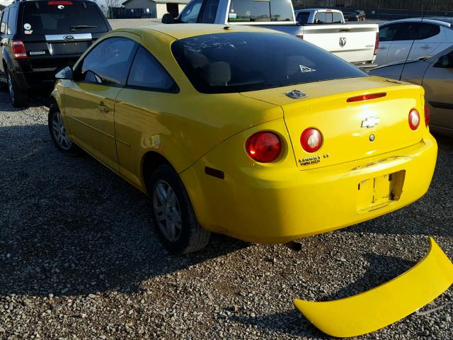 1G1AL15F467610166 - 2006 CHEVROLET COBALT LT YELLOW photo 3