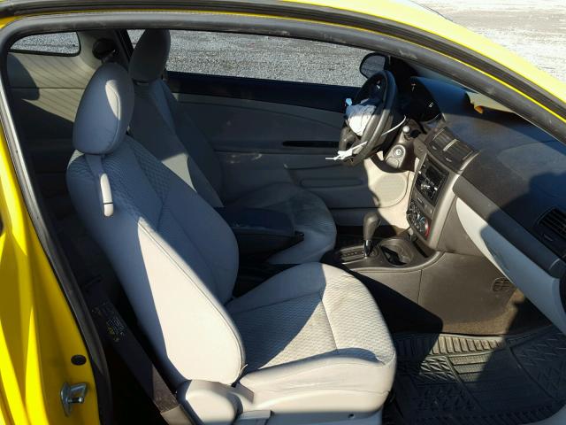 1G1AL15F467610166 - 2006 CHEVROLET COBALT LT YELLOW photo 5