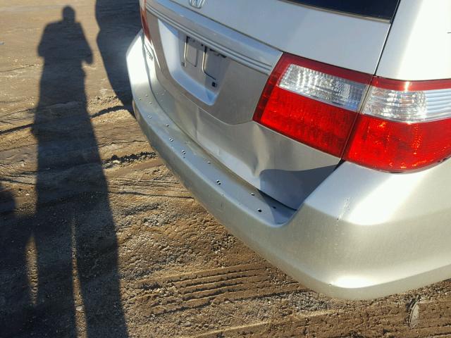 5FNRL38706B089922 - 2006 HONDA ODYSSEY EX SILVER photo 9