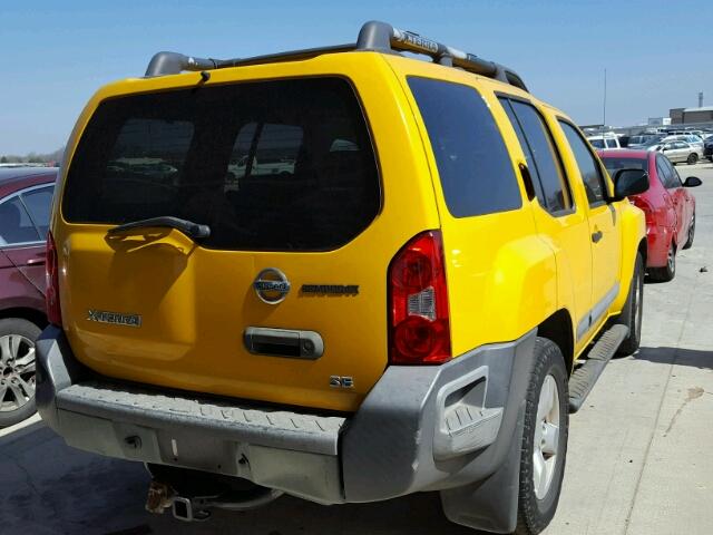 5N1AN08U56C526849 - 2006 NISSAN XTERRA OFF YELLOW photo 4