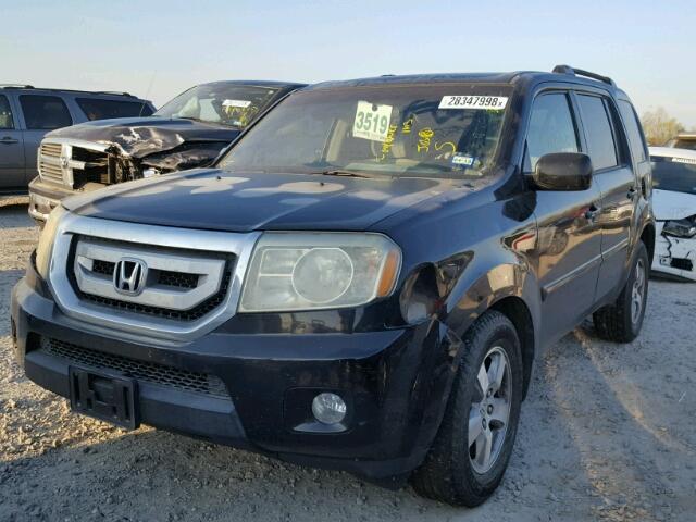 5FNYF384X9B003531 - 2009 HONDA PILOT EX BLACK photo 2