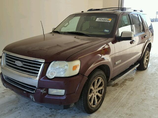 1FMEU65E28UA93864 - 2008 FORD EXPLORER L BURGUNDY photo 2