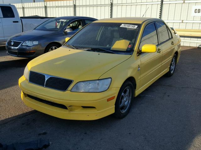 JA3AJ86EX3U121939 - 2003 MITSUBISHI LANCER OZ YELLOW photo 2