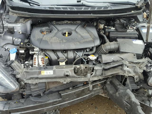 KMHDH4AE1CU383175 - 2012 HYUNDAI ELANTRA GL GRAY photo 7