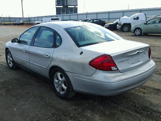 1FAFP55U81A102890 - 2001 FORD TAURUS SES SILVER photo 3