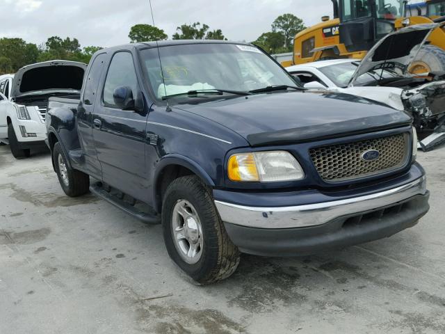 2FTRX07L62CA95551 - 2002 FORD F150 BLUE photo 1