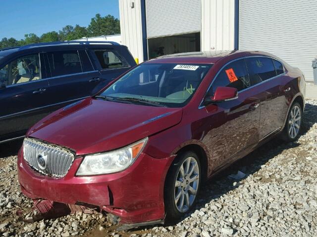 1G4GE5GV5AF136732 - 2010 BUICK LACROSSE BURGUNDY photo 2