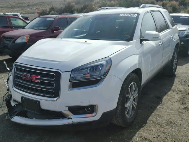 1GKKVRKD8EJ360704 - 2014 GMC ACADIA SLT WHITE photo 2