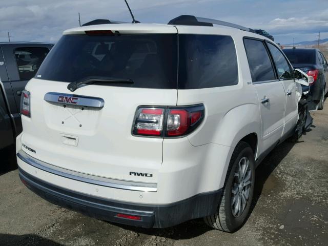 1GKKVRKD8EJ360704 - 2014 GMC ACADIA SLT WHITE photo 4