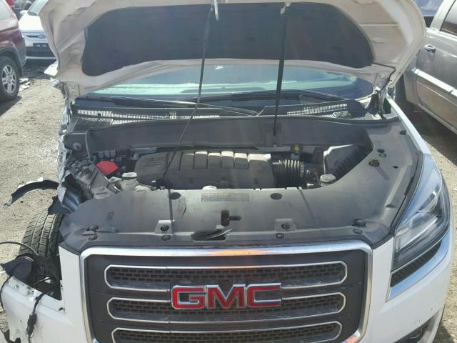 1GKKVRKD8EJ360704 - 2014 GMC ACADIA SLT WHITE photo 7