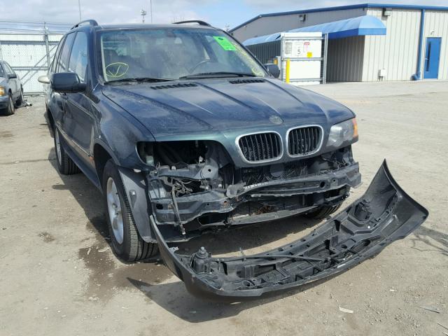 WBAFA53581LP24852 - 2001 BMW X5 3.0I GREEN photo 1