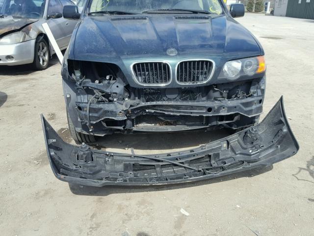 WBAFA53581LP24852 - 2001 BMW X5 3.0I GREEN photo 9