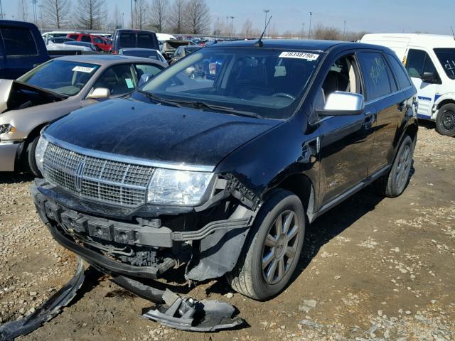 2LMDU88C78BJ30404 - 2008 LINCOLN MKX BLACK photo 2